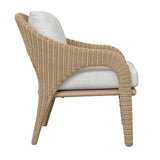Kavali Outdoor Wicker Lounge Chair Woodtone - Light Brown by Uttermost - View 6