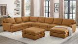 Leather Match Large Seating Modular Sectional