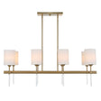 Awyr 8 Light Linear Chandelier - Bronze by Uttermost - View 1