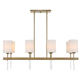 Awyr 8 Light Linear Chandelier - Bronze by Uttermost - View 1