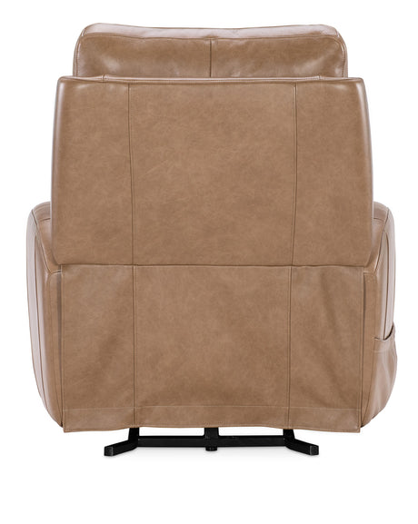 Raze Lift Chair With Power Recline/Headrest/Lumbar/Heat/Massage - Light Brown by Hooker Furniture - View 14