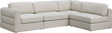 Beckham - Modular Sectional 4 Piece - Beige - Fabric - 681Beige - Sec4B - Home Elegance USA - 6