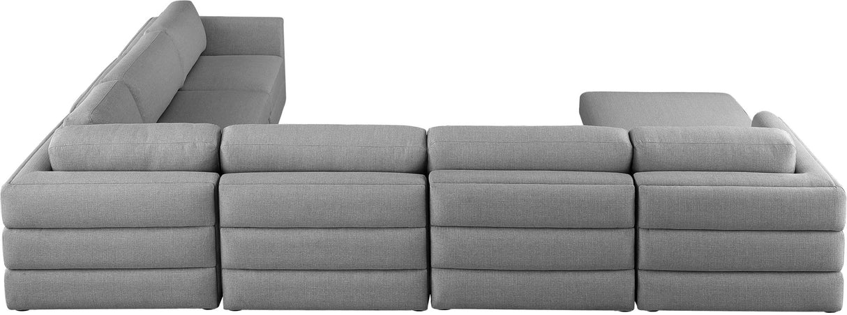 Beckham - Modular Sectional 7 Piece - Gray | Home Elegance USA