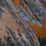 Lainey Upholstered Ikat Armchair Blue / Brown / Orange - Blue / Dark Brown by Uttermost - View 9