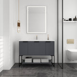 48 Inch Freestanding Bathroom Vanity With Resin Basin,48x18 - BVA01148RG - W99951397 - image - 2