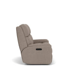 Rio Transitional Fabric Reclining Loveseat | Flexsteel