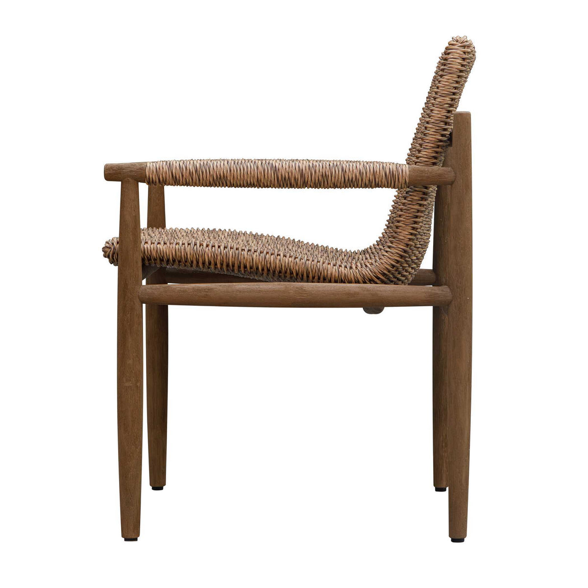 Sumba Golden Flax Outdoor Lounge Chair - Light Brown by Uttermost - View 3