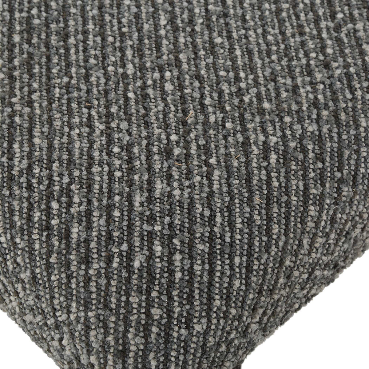 Bowtie Charcoal Fabric Bench - Dark Gray by Uttermost - View 8