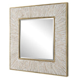 Wharton Square Mirror - Gold / Beige by Uttermost - View 5