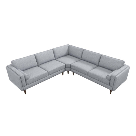 Amber Light Grey Corner Sectional Sofa - sold by Home Elegance USA