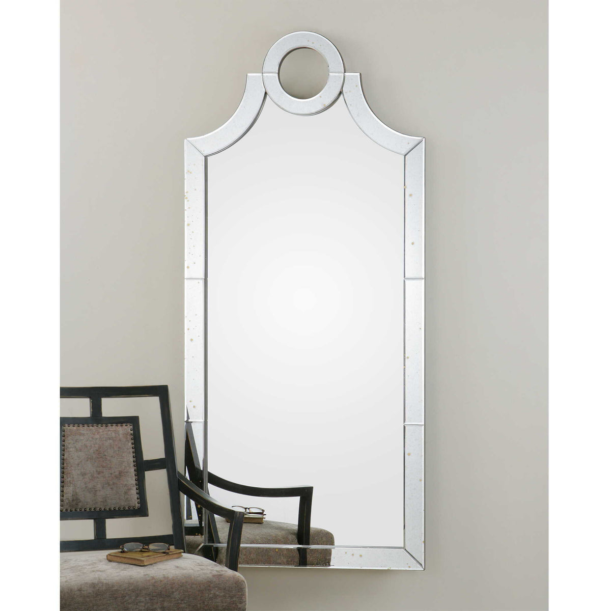 Acacius Arched Mirror - Silver by Uttermost - View 2