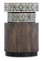 Commerce And Market Vector Round Side Table - Dark Brown by Hooker Furniture - View 1