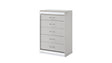 Glam Modern Style 5-Drawer Chest Made with Wood in White      same asG150108641  (NJ Inventory)