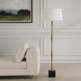 Shino Antique Brass Floor Lamp - Bronze by Uttermost - View 3