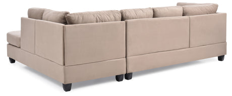 Malone G634B-SC Sectional ( 3 Boxes) , MOCHA - sold by Home Elegance USA