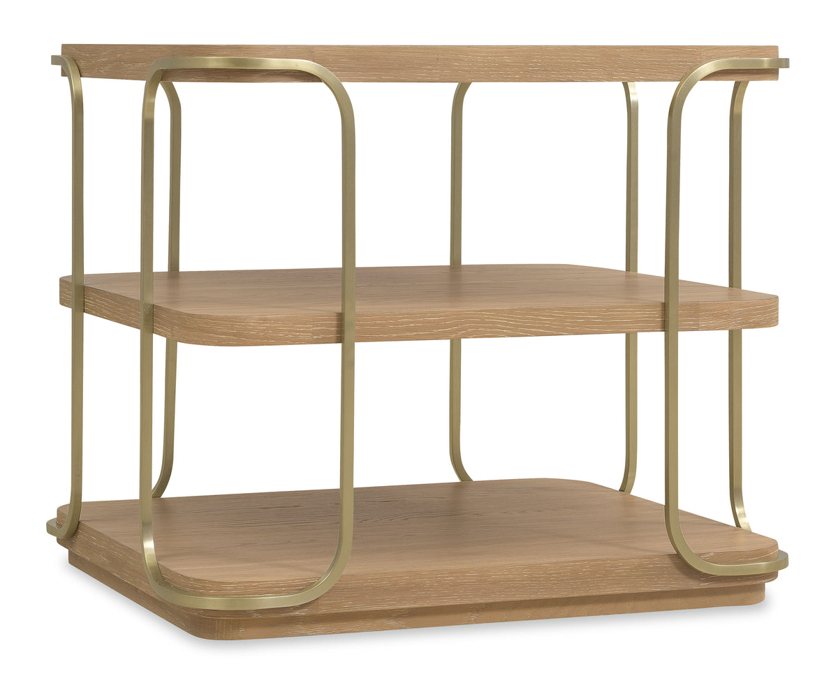 Banyon Bay End Table Desert Oak - Light Brown by Hooker Furniture - View 1