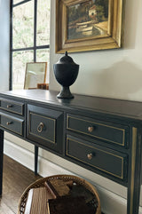 Charleston Five-Drawer Console Table - Dark Green by Hooker Furniture - View 4