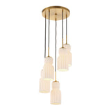 Vanier 5 Light Cluster Pendant - Gold by Uttermost - View 8