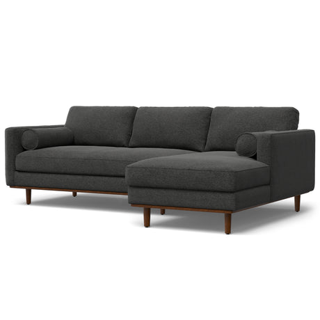 Morrison - Right Sectional Sofa - Charcoal Grey - sold by Home Elegance USA