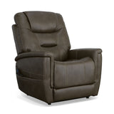 Shaw Power Lift Recliner With Power Headrest & Lumbar - Driftwood | Flexsteel