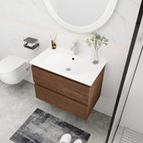 30" Bathroom Vanity With Gel Basin Top(G - BVB01930BNO) - W99981585 - image - 2