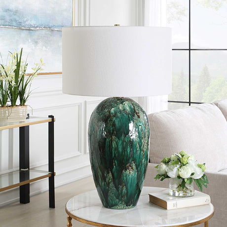 Ceralene Table Lamp - Green by Uttermost - View 3