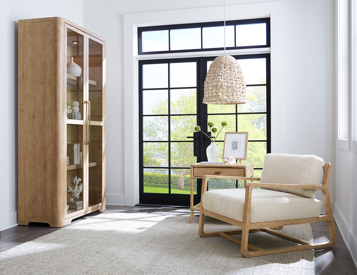 Moraine Accent Chair - Beige / Light Brown by Hooker Furniture - View 3