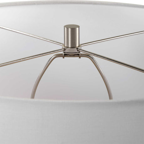 Dribble White Glaze Table Lamp by Uttermost - View 6