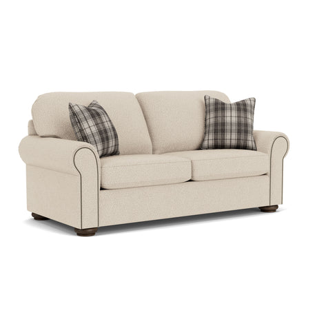 Preston Fabric Stationary Full Sleeper With Nailhead Trim | Flexsteel