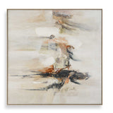 Outburst Hand Painted Modern Art Black / Blue / Brown / Gray / Green / Orange / Red / White / Woodtone - Gray / Beige by Uttermost - View 1