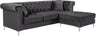 Damian - 2 Piece Reversible Sectional - 608Grey - Sectional - Home Elegance USA - 2