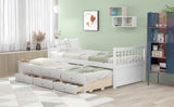 Daybed with Trundle and Drawers, Twin Size, White(OLD SKU: LP0000141KAA) - LP000241AAK - Home Elegance USA - 3