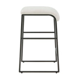 Arcane Counter Stool Ecru - Black / White by Uttermost - View 5