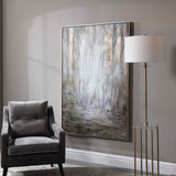 Desert Rain Hand Painted Abstract Art - Gray / Light Brown by Uttermost - View 3