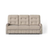 Devon Transitional Fabric Reclining Sofa With Nailhead Trim | Flexsteel