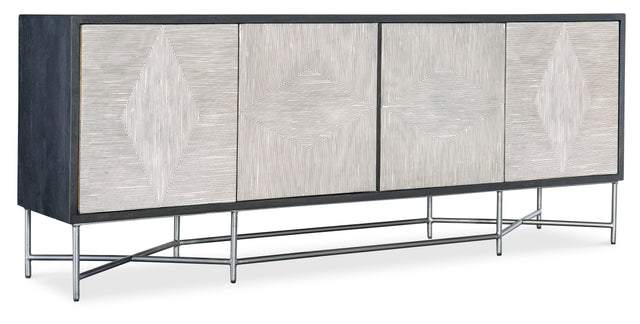 Commerce And Market Fine Lines Credenza - Dark Gray / Beige by Hooker Furniture - View 1