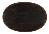 Americana One-Drawer Oval Nightstand - Dark Brown by Hooker Furniture - View 6