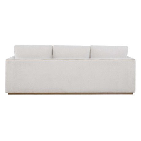 Lorien Boucle Sofa Cream - White by Uttermost - View 7