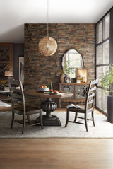 Hill Country Twin Sisters Ladderback Side Chair - Black / Dark Brown by Hooker Furniture - View 2