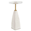 Sora Glass Drink Table - White by Uttermost - View 1