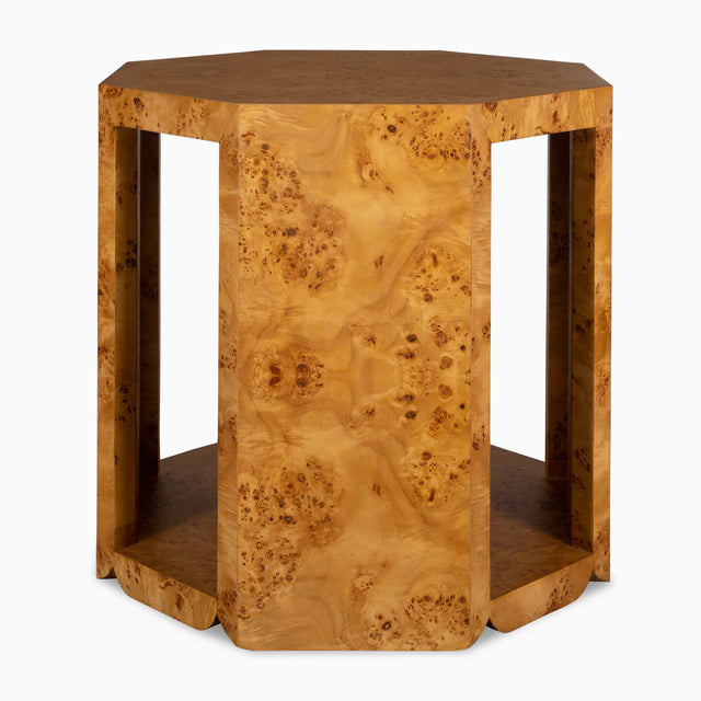 Indus Side Table Burl - Light Brown by Uttermost - View 1