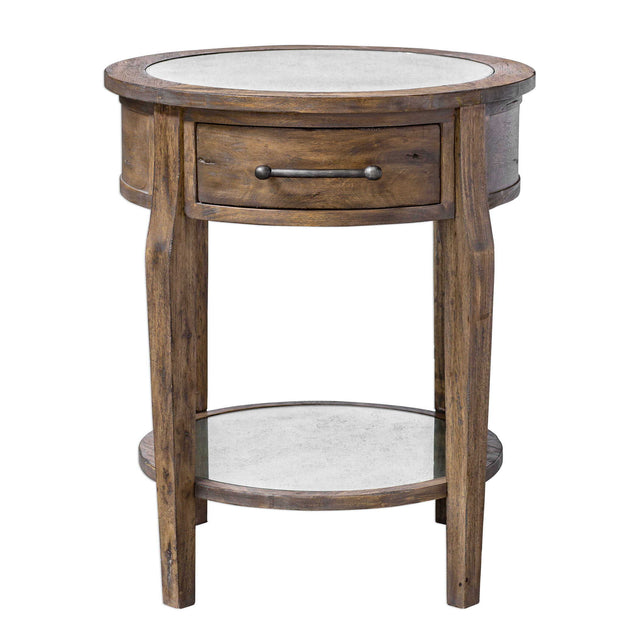 Raelynn Wood Lamp Table - Light Brown by Uttermost - View 1