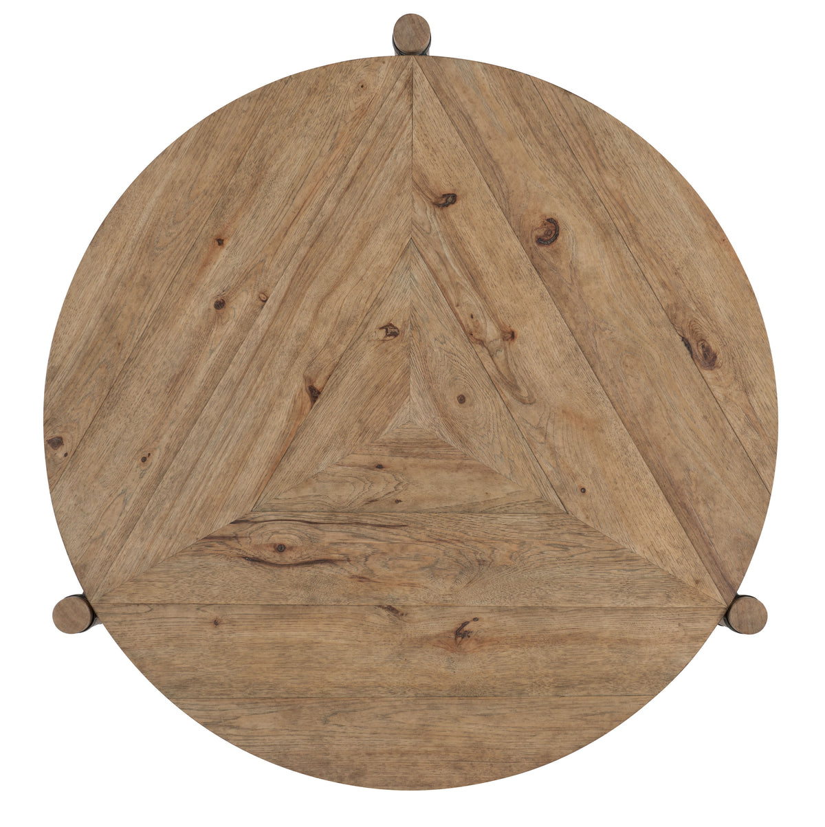 Vineyard Row 44" Round Coffee Table - Light Brown by Hooker Furniture - View 7