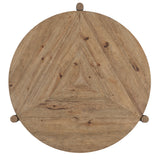Vineyard Row 44" Round Coffee Table - Light Brown by Hooker Furniture - View 7