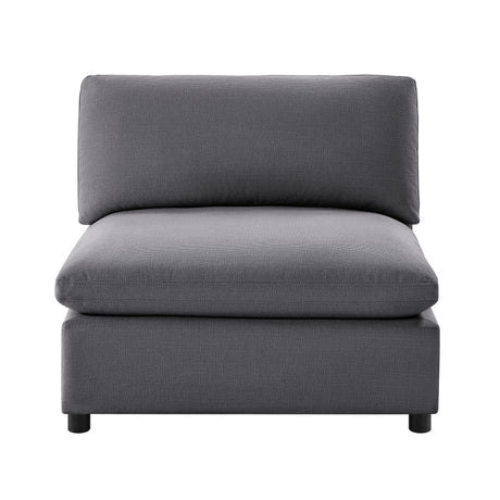 Cassandra Modular 6-Piece Sectional in Charcoal Grey with Solid Wood Legs - sold by Home Elegance USA