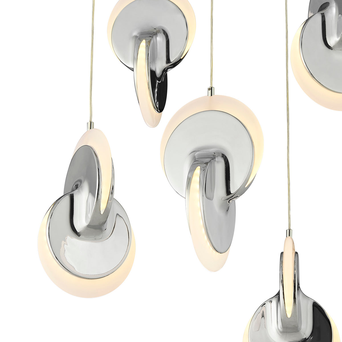 Deuterium Round Chandelier // Chrome  | Finesse - Home Elegance USA