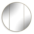 Amram Round Mirror - Gold by Uttermost - View 1