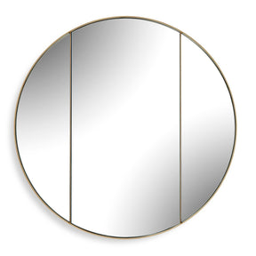 Amram Round Mirror - Gold by Uttermost - View 1