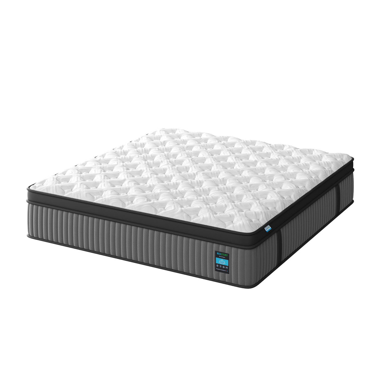 14 Inch Hybrid Mattress King – Memory Foam & Pocket Spring Bed – Cooling, Pressure Relief, Back & Hip Support