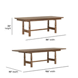 Azalea Rectangular Dining Table - Walnut | Flexsteel